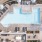 Overhead view of pool and sundeck